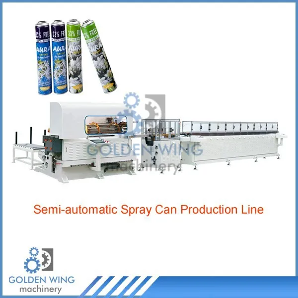 Hair Spray Air Freshener Aerosol Tin Can Making Machine Production Line