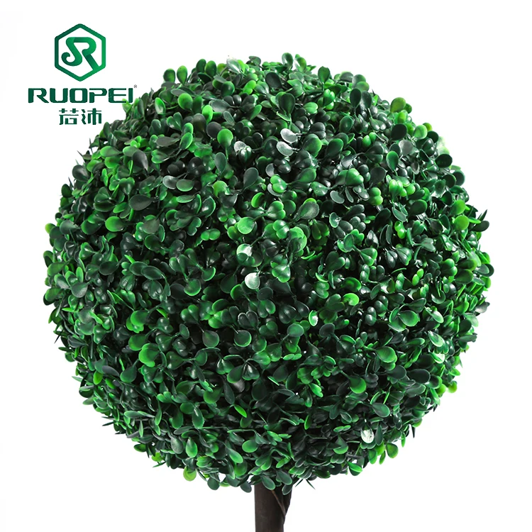 
yiwu plastic plant artificial topiary ball tree for indoor 