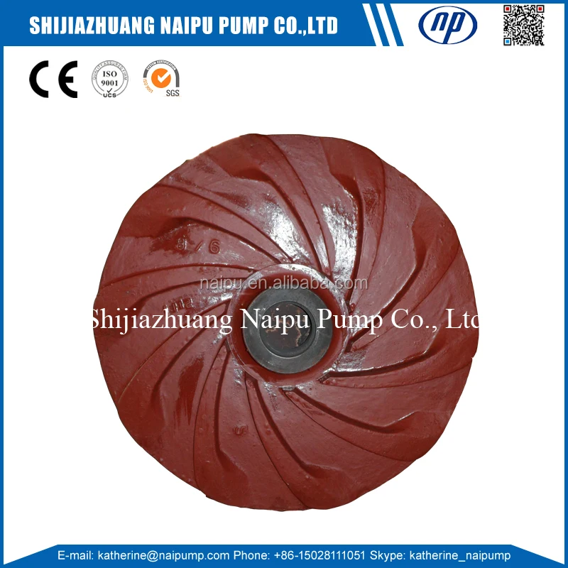 High Chrome Alloy Slurry Pump Standard Spare Part A05 Impeller F6147