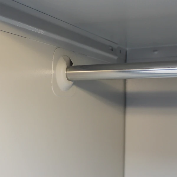 Light Grey Full Height Single Tier Metal Gym Dorm Storage Cabinet 1 Compartment Steel Locker