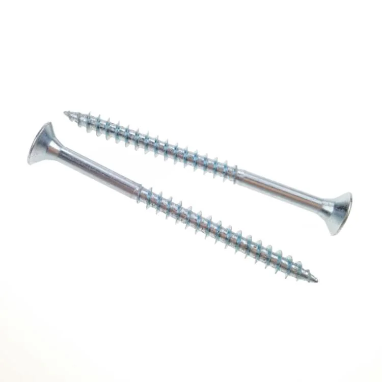 Square Drive Robertson Wood Screws Flat Head Steel Fastener Galvanized Twinfast Threads Screws 4.8 X 50