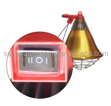 Waterproof Infrared Heat Lamp Red/White/Gold Color For Pig Farm Poultry Chicken House Goat Cow Farm building
