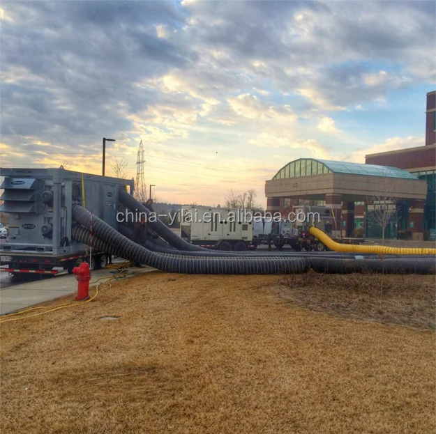 high temperature resistant flexible duct for air heater, pvc coated fabric air duct with belt