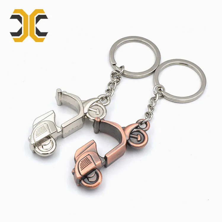 Custom promotion metal electric motorcycle key chain