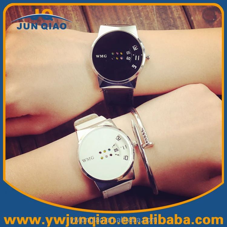 
Fashion Watches New 2016 Styles Women and Men Leather Couple Watch Lovers 