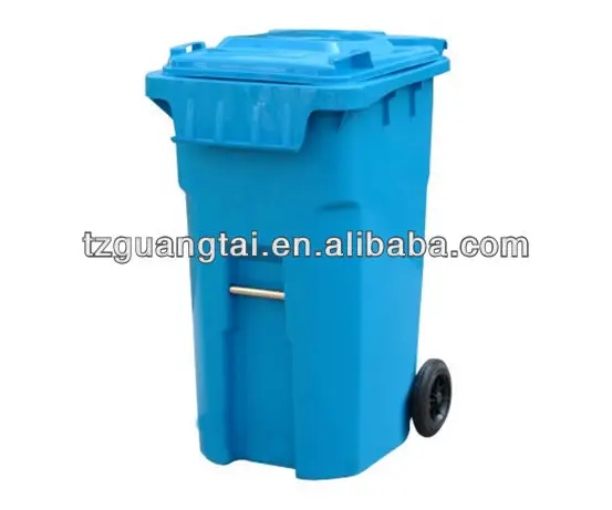 Euro/North American type plastic medical refuse bin trash can wheelie bin 240L