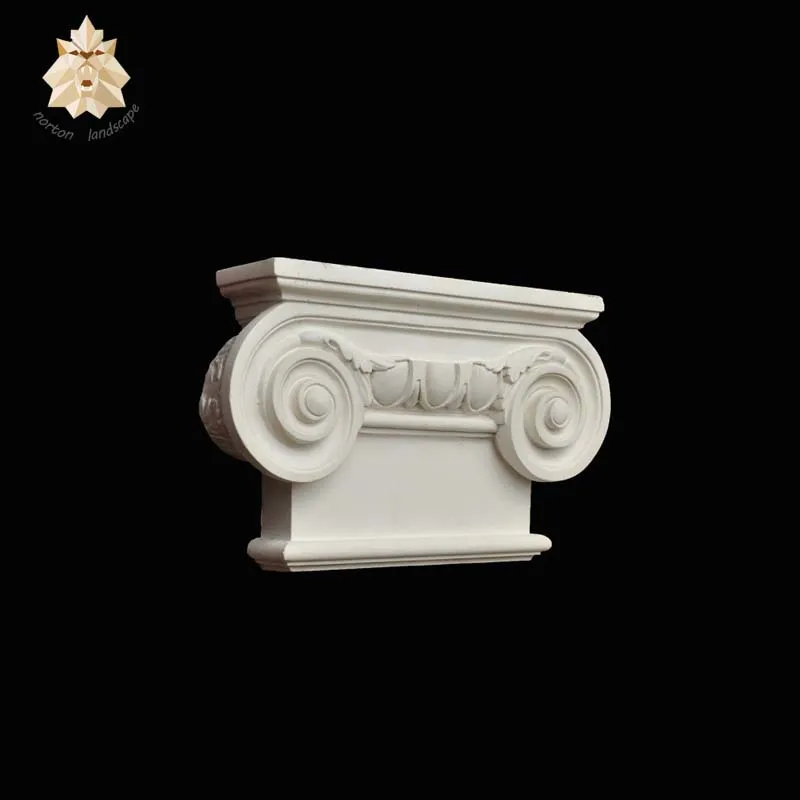 Natural hand caving stone column base and cap for outdoor NTMH-099Y