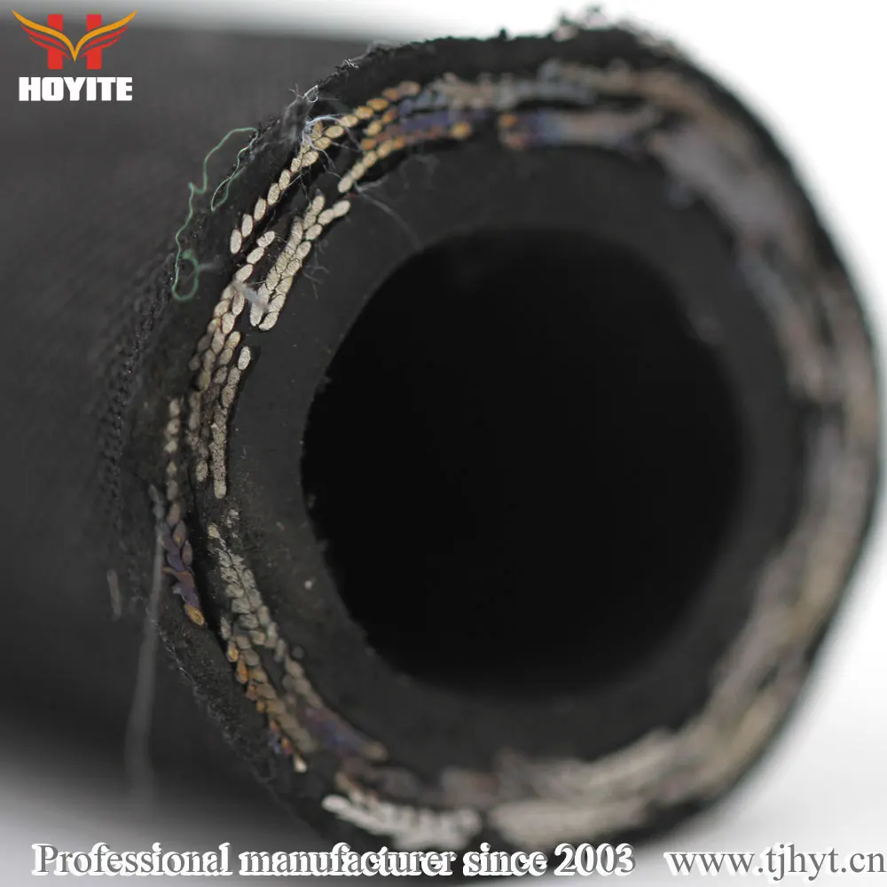 Fabric Covered Hydraulic Oil Resistant Rubber Flexible Hose