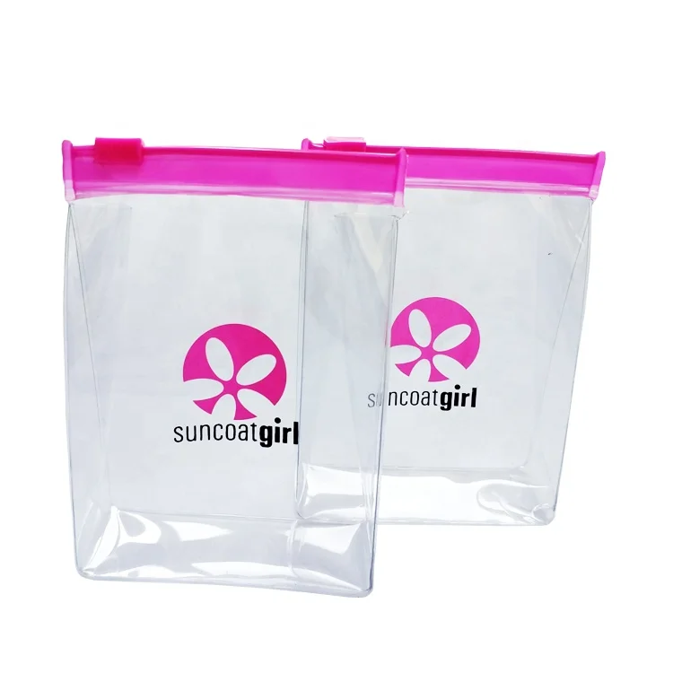 New Design Fashion Clear PVC Zipper Nail Polish Pouch Bag for Children