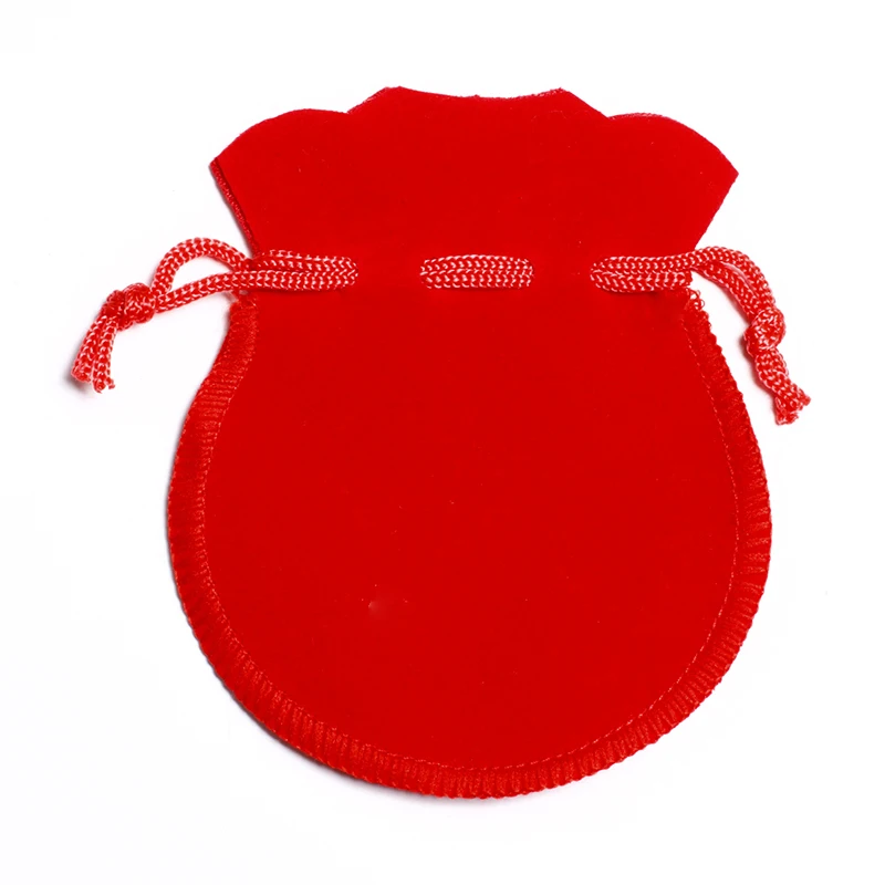 Drawstring Flannelette Bag For Cufflinks Packing custom printed jewelry pouches