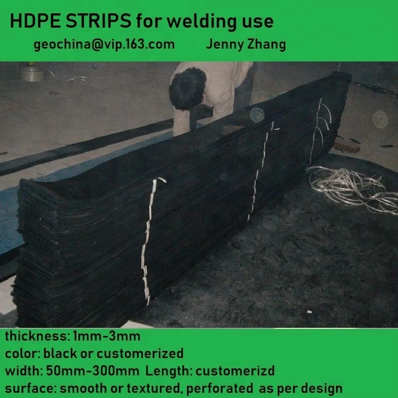 
PLASTIC HDPE STRIP GEOCELL USE construction PE sheet 