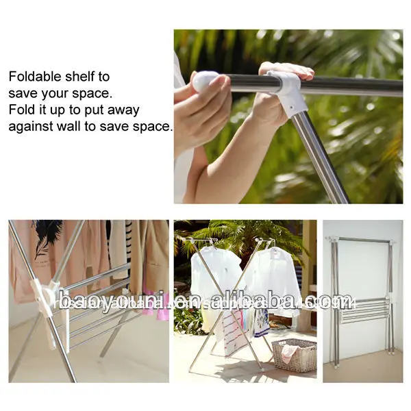 подкоёно byn сделай сам одежда сушилка новый стиль сушки вешалки складной из нержавеющей стали балкон сушильный стойки