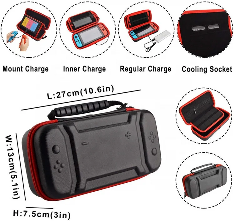 2019 Newest Design Game Controller Carry Case Bag  For Nin tendo Switch Case