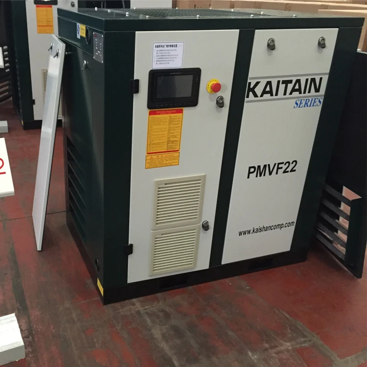 Kaishan permanent-magnetism frequency-conversion AC Power 75kW Stationary PMVF screw air compressor with Air-cooled