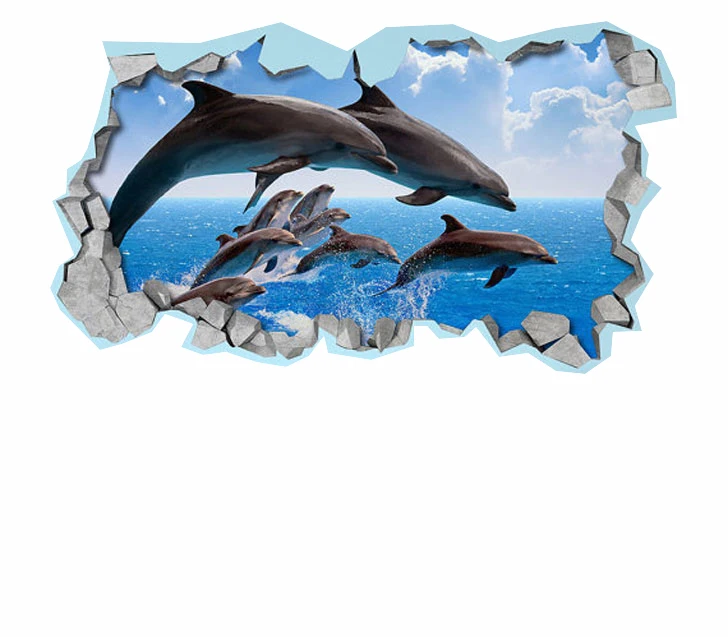 3d Наклейка на стену с принтом на заказ, домашняя наклейка на пол