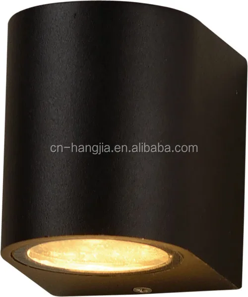 Fast shipping channel Plastic style upper and lower lighting IP44 black shipped without bulb