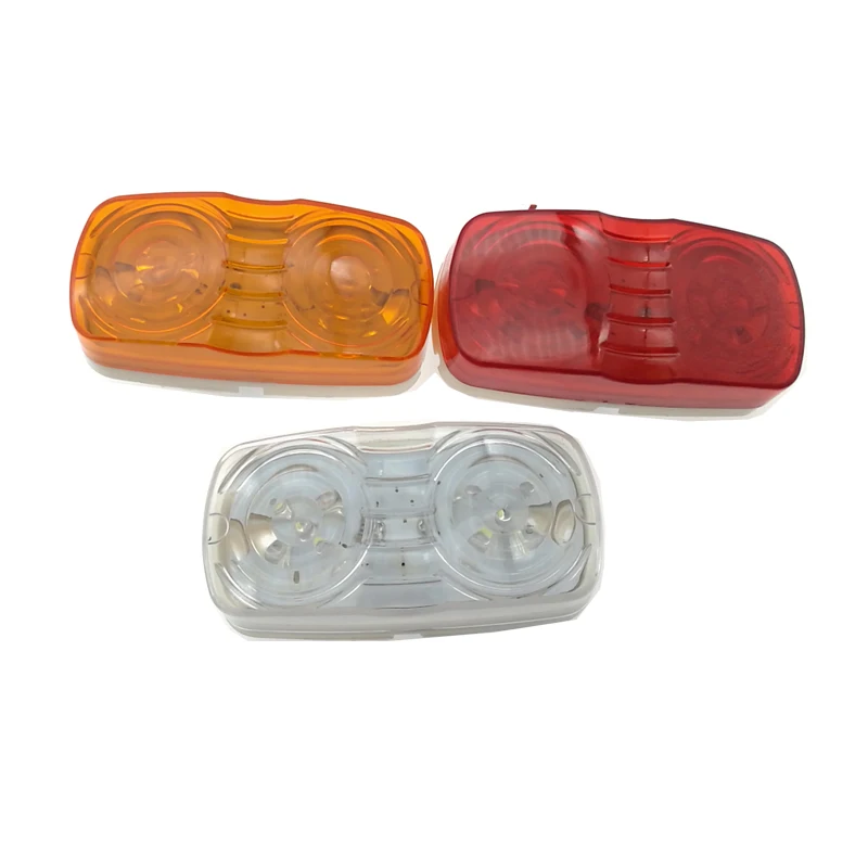 LED Truck Trailer Side Marker Clearance Lighting Indicator Amber Lights