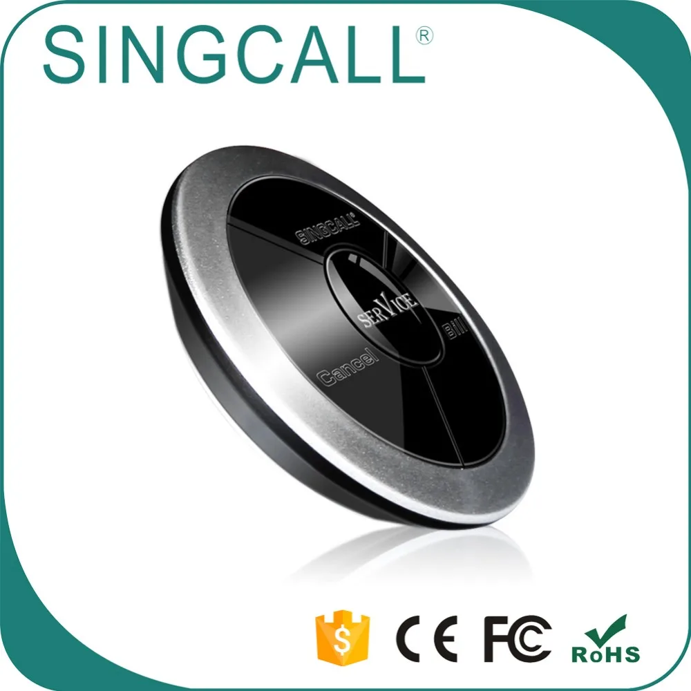 SINGCALL Service Bell Buzzer Wireless Beeper Watch Receiver for Customer