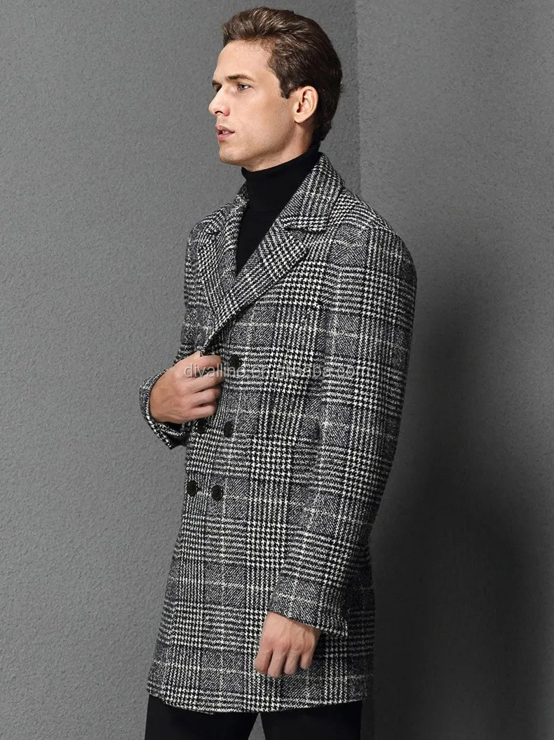 2021 Direct Factory of Men Double Breasted Wool Overcoat with Factory Wholesale Prices