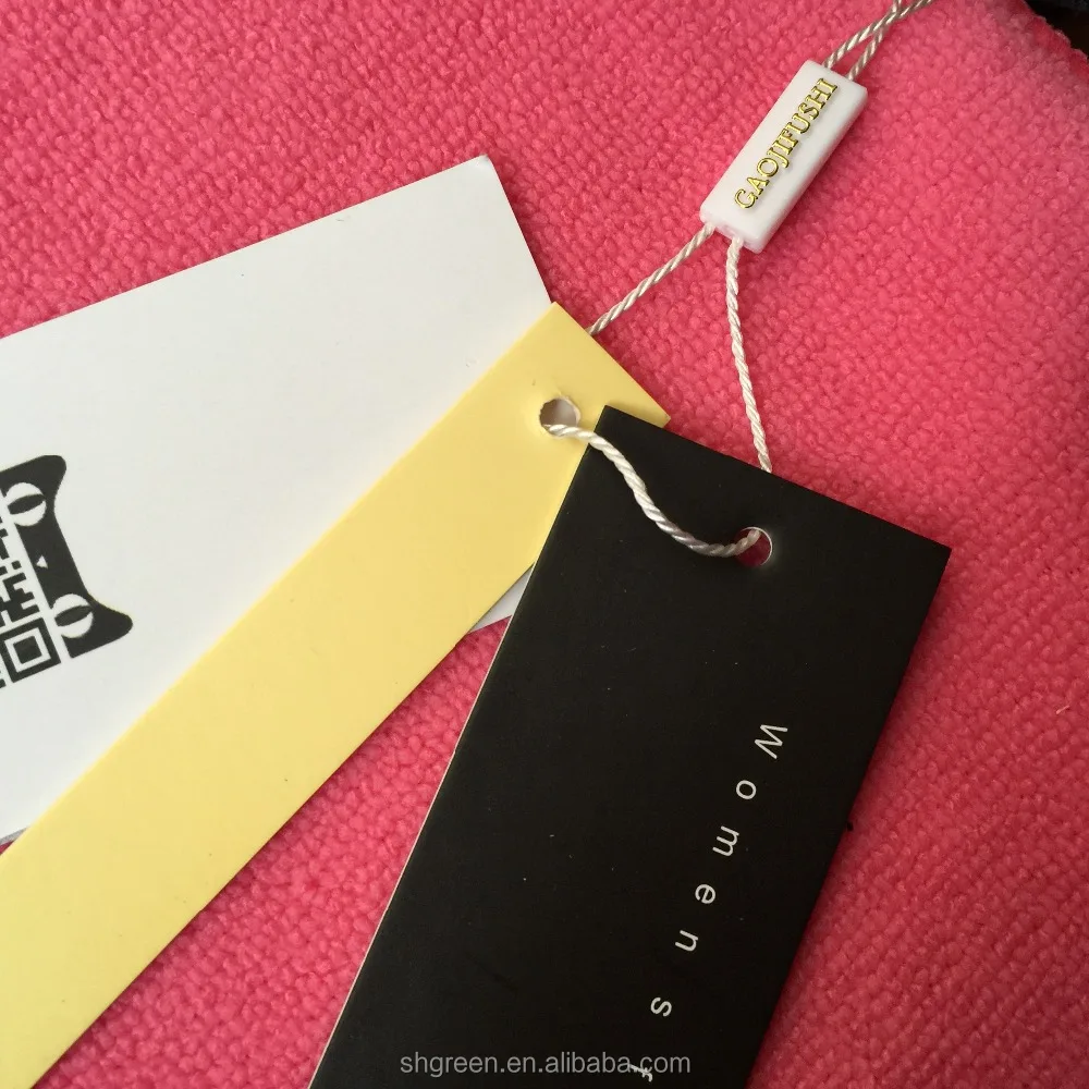 super quality thick garment paper hangtag,matte surface clothing swing tag