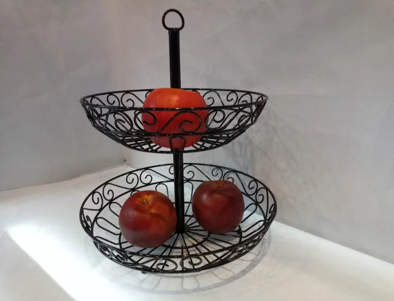 Fruit Basket Holder & Decorative Bowl Stand Perfect for Fruit, Vegetables, Snacks, Household Items