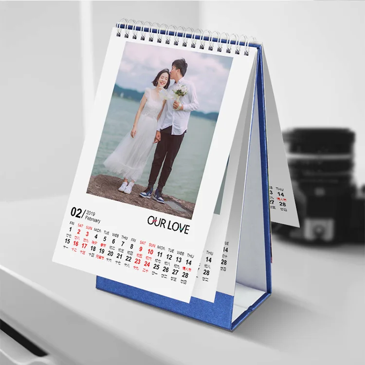 hot sales custom printing paper desktop table calendar