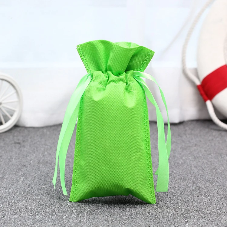 Wholesale High Quality Non Woven Fabric Mini Drawstring Bag Small Pouch