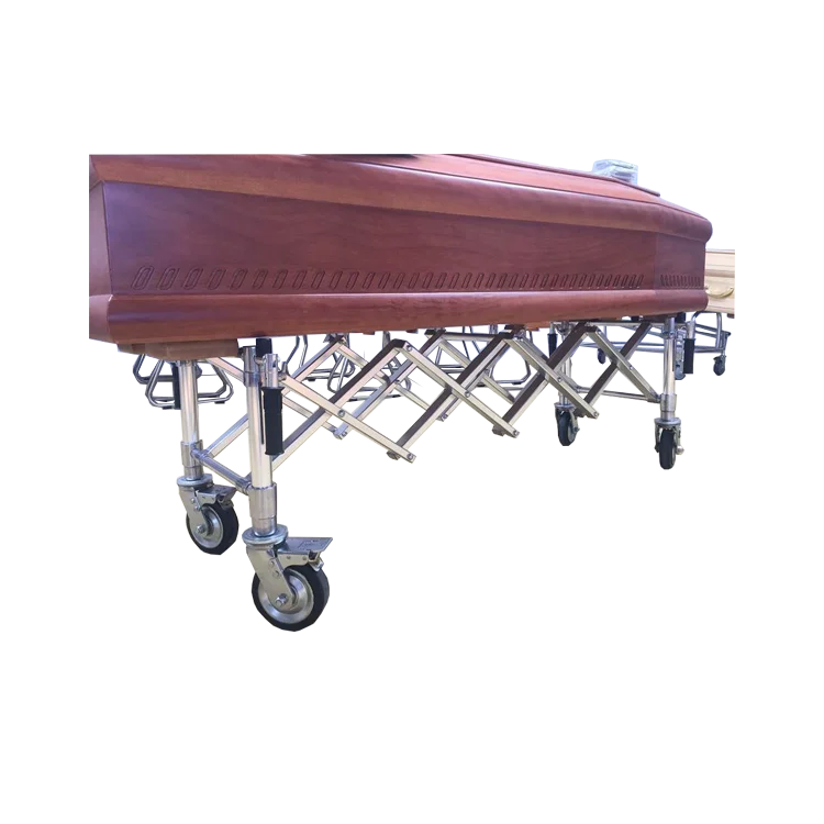 THR-CTJ03 Different Color Stainless Steel Funeral Products Church Truck Coffin Trolley