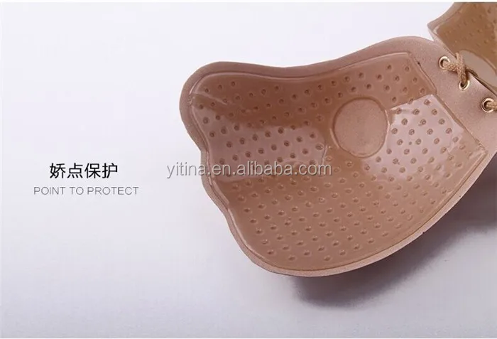 
2017 Hot selling big size sexy girls stripping underwear adhesive nude bra with drawstring push up invisible lala bra 