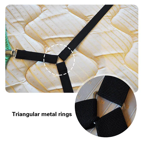 
GW2 One set Crisscross Adjustable Bed/Fitted Sheet Straps Suspenders Gripper/Holder/Fastener -Keep your bed sheet in place! 