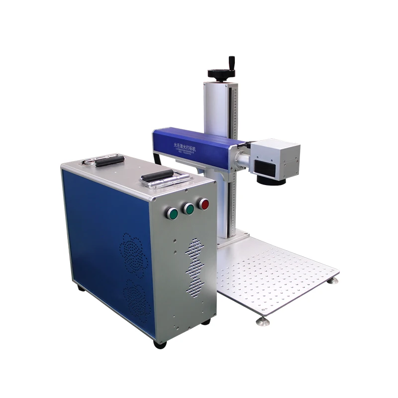 Metal laser engraving machine portable  20w 30w 50w Mopa gold metal smart color fiber  laser marking machine