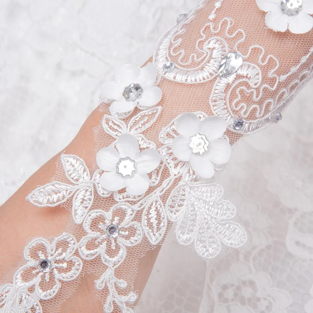 
opera length wedding gloves 