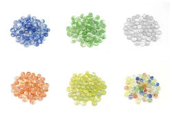 Colorful Glass Gems Glass Flat Beads For Vase Aquarium Decoration And Art Crafting (Light Blue)