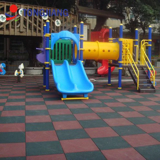 TJ Rubber Flooring Tiles For Gym Rubber Epdm Granules Playground Equipment Flooring
