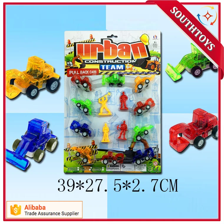 Good Quality 4 Style Assorted Kids mini Construction Toy Truck with wholesale price
