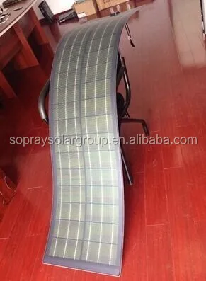 Marine 100w Full Flexible Amorphous Silicon Solar Panel For China Supplier