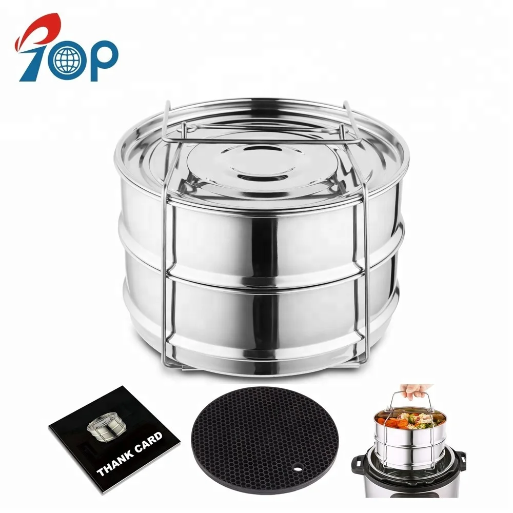 Kitchen Stackable stainless steel high pressure cooker insert pans