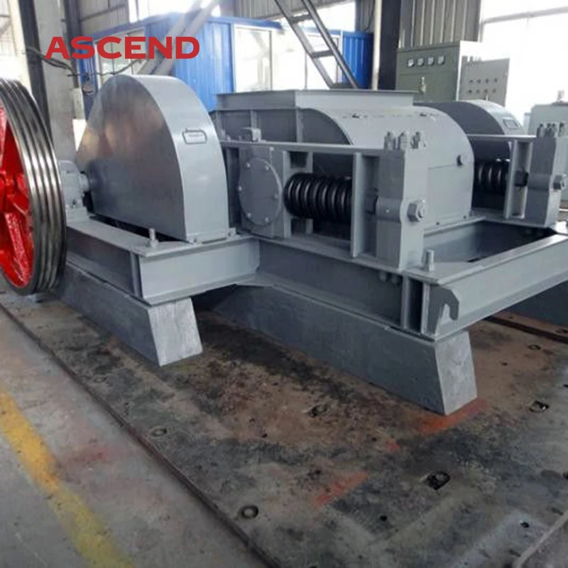 High quality choke coal smooth double roller crusher for concrete, clay and feldsaprt