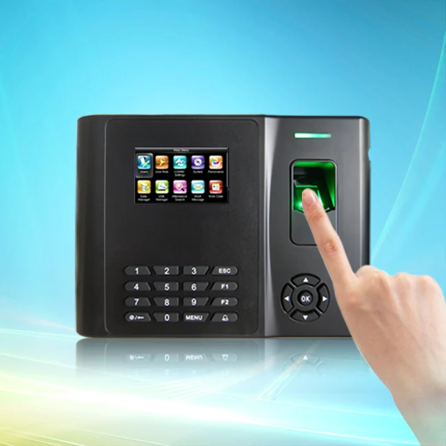 GT200/MF Biometric Fingerprint and Punch card Time Attendance system with Back up Li battery