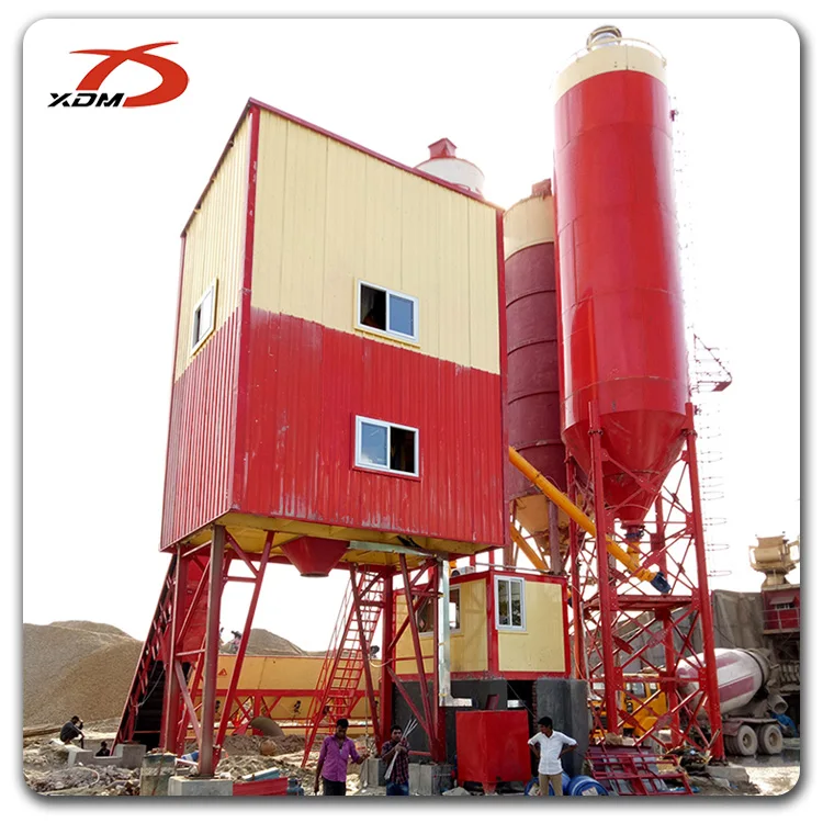 Low cost high quality ready mix concrete machine 75m3/h Stationary Precast Concrete Mixing Batching Plant price in Bangladesh