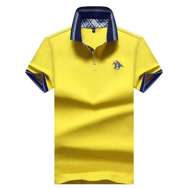 OEM grey solid color quality cotton polo t shirt polo 100%cotton sports t shirt designs cricket jersey with small embroidery