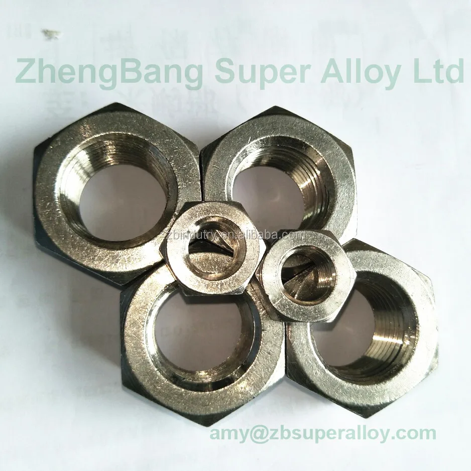 
Alloy 600 ( Inconel 600 / 2.4816 UNS N06600 ) Hex Bolt with nuts and washers, inconel 625 bolt 