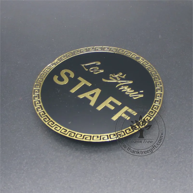 
Manufacturer wholesale logo engraved brass and stainless steel metal tag for furniture 