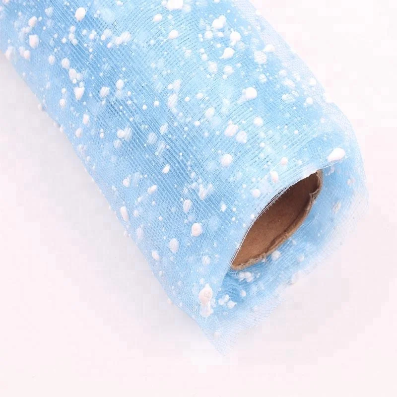 Hot Sale Colorful Snow Mesh Gauze Material Gift Fresh Flower Wrapping Tissue Paper