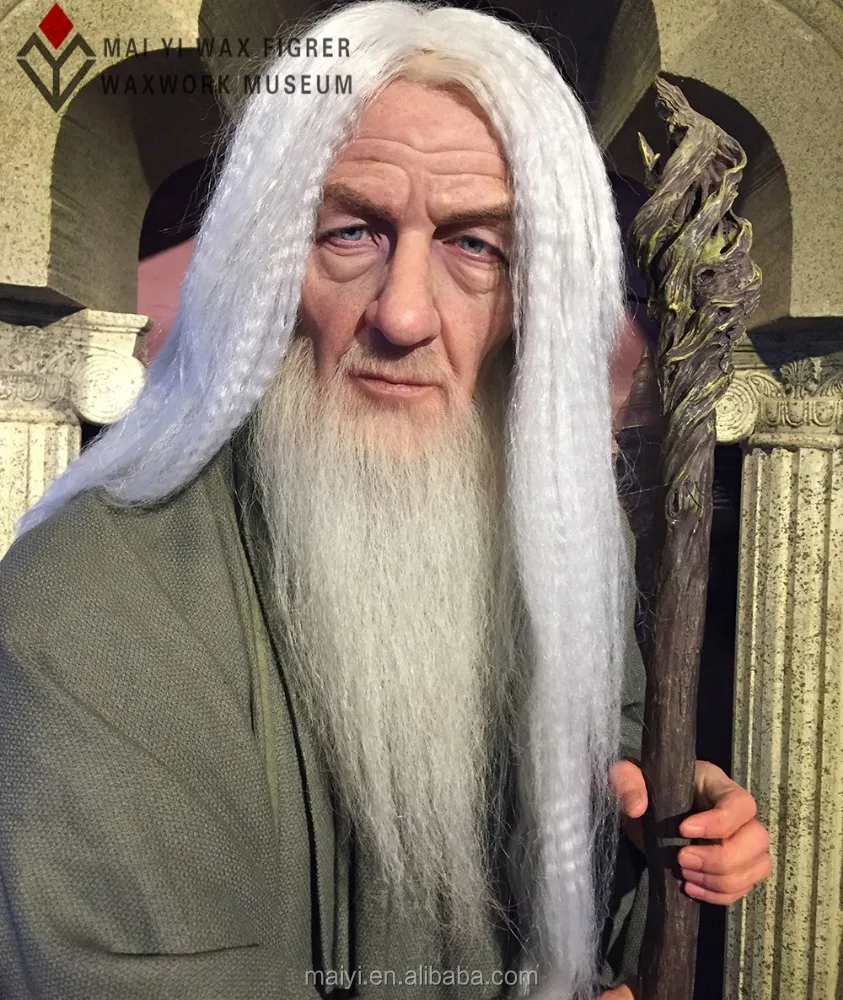 hot sale famous character silicone statue wax action figure Gandalf