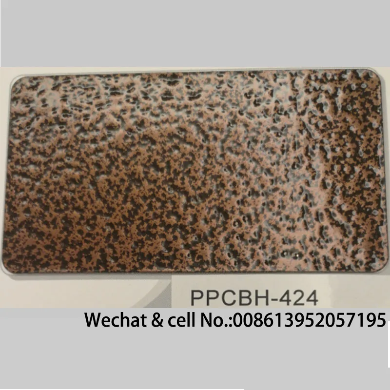 Hammered metal texture spray paint antique brass electrostatic powder coating for metal door