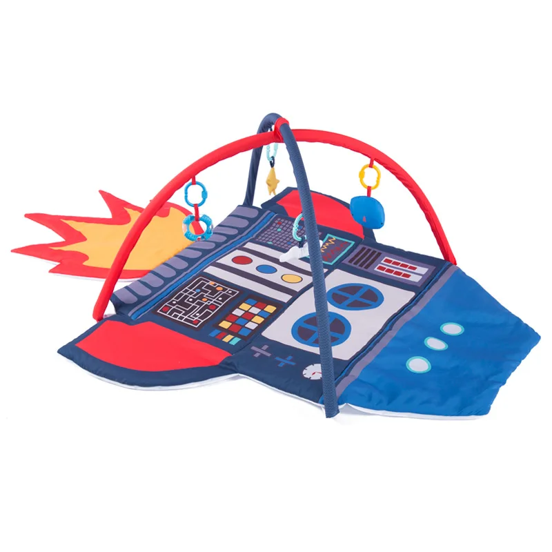 Red rocket style bracket game educational toys baby activity mat