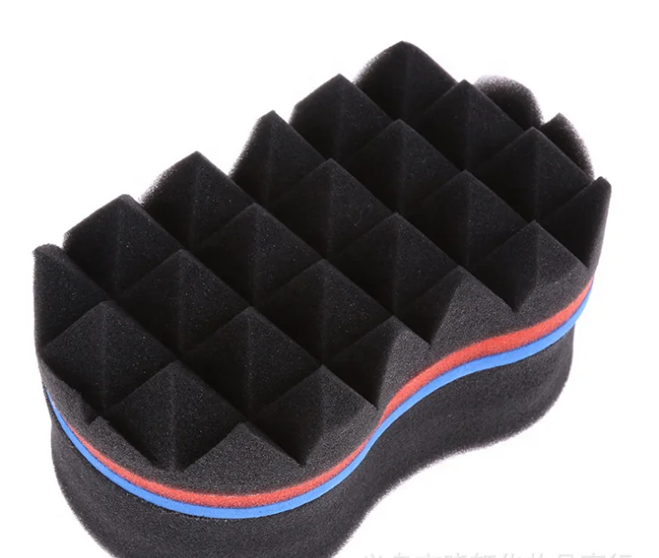 new style black man Magic Double Sides Twists Curling multi hole curly Hair Sponge For Barbershop And Beauty Salon