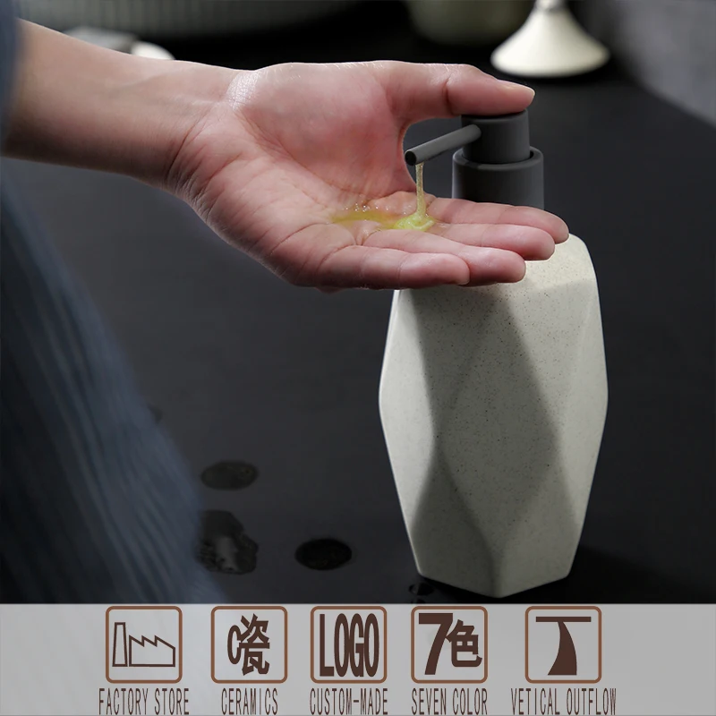 
Home / hotel ceramic soap machine shampoo / air conditioning emulsion pump bottle soap cleanser ceramic bottle 
