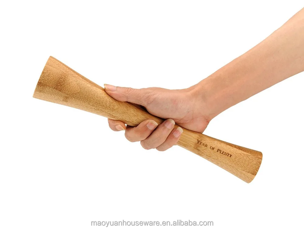 Bamboo vegetable Tamper for Packing Sauerkraut into Mason Jar